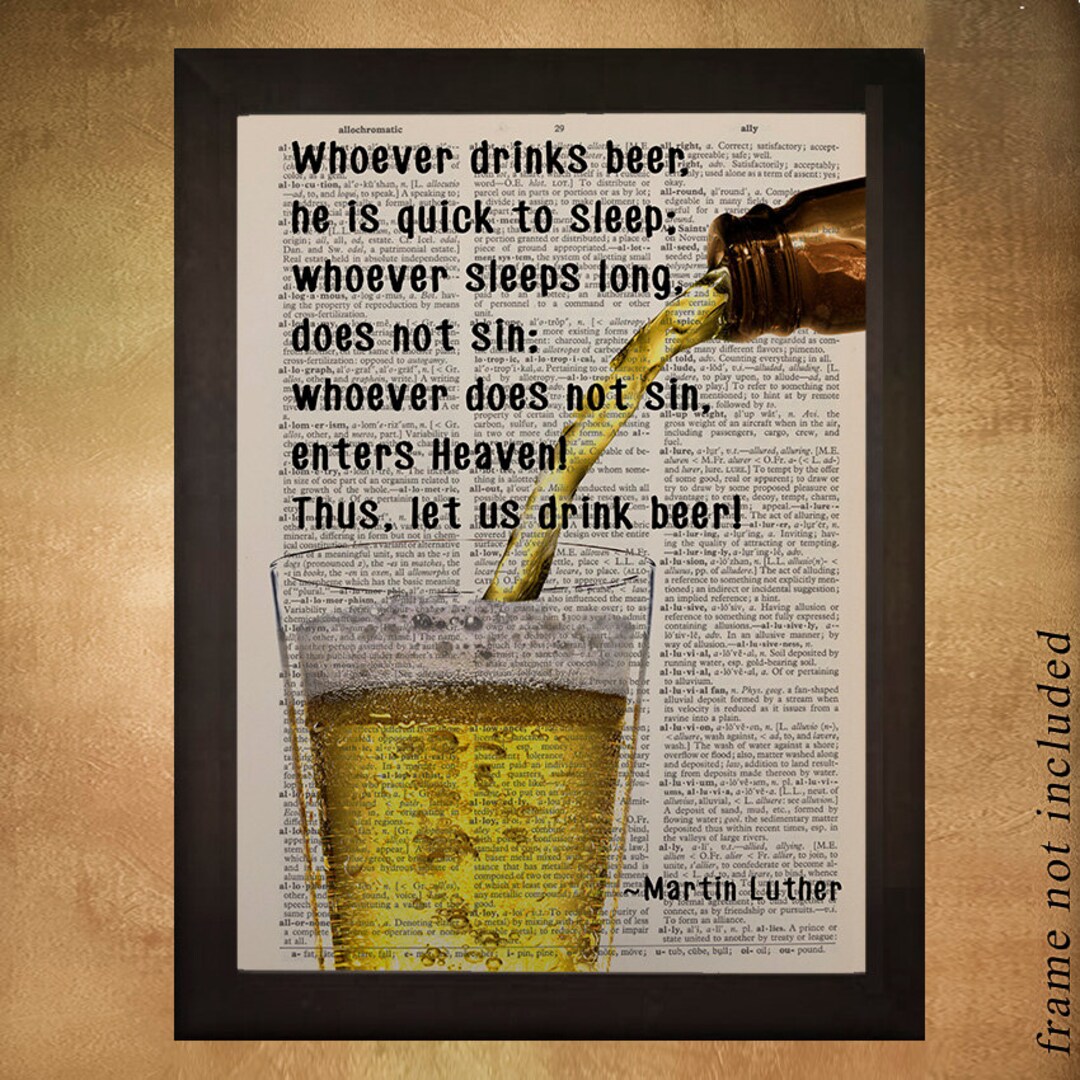 Beer Dictionary Art Print Mircrobrew Micro Brew Brewing Quote Etsy