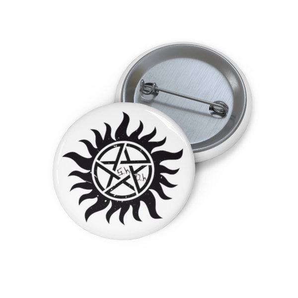 Unique gift ideas for her Supernatural merch inspired Pin Buttons fun gift idea