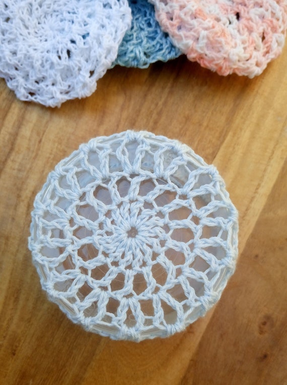 Bun Cover Ballet Bun Cover Crochet Bun Cover Blue Bun Etsy