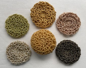 Cubre moños dorados - cubre moños de ballet - cubre moños de crochet - cubre moños - redecilla para el pelo - redecilla para moños Jennifree Designs