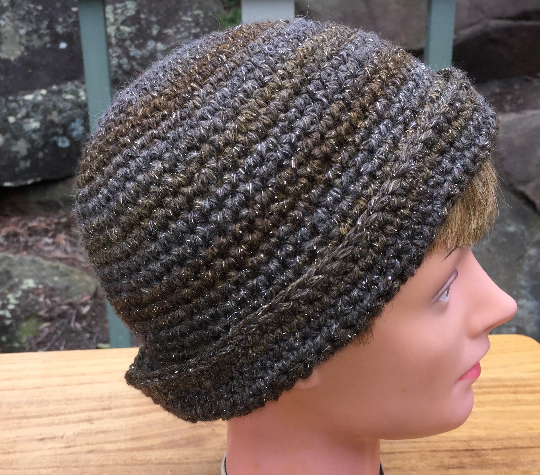 Handcrafted Beige and Brown Crochet Cloche Hat ?The Daily Hat in booth #89 offers just that, hats for  main image 3