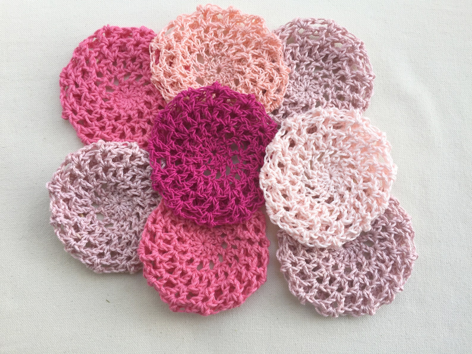Pink bun covers ballet bun cover crochet bun cover bun Etsy