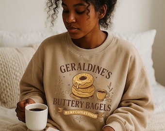 Geraldine boterachtige bagels sweater leesgrage romantiek ronde hals gezellige fantasie pittige smut vijanden voor liefhebbers lezer cadeau
