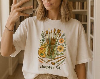 Chapter 54 ACOTAR ACOMAF Inspired Sweatshirt • Bookish Romantasy Crewneck • Paintbrush Moment • Night Court Inspired Gift