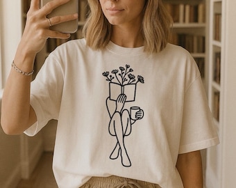 Bookish Reader Sweatshirt | Blooming Book Lover Crewneck | Cozy Reading Gift | BookTok Shirt | Romantasy Reader | Gift for Book Lover