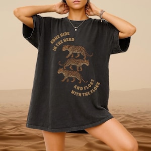 Phish Ocelot Shirt | Come Hide in the Herd Tee | Jam Band Graphic T Shirt | Phish Lyrics Shirt | Tour Lot Tee Full Length