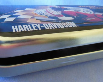 NEW Harley Davidson Sunglass Eyewear Hard Metal Case with Motorcycle