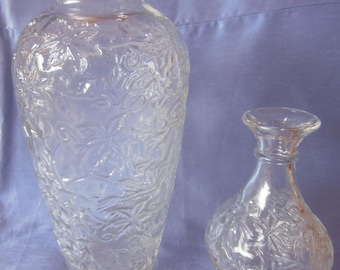 Princess House Fantasia #556 Crystal Vase Set of 2 - Perfect Condition