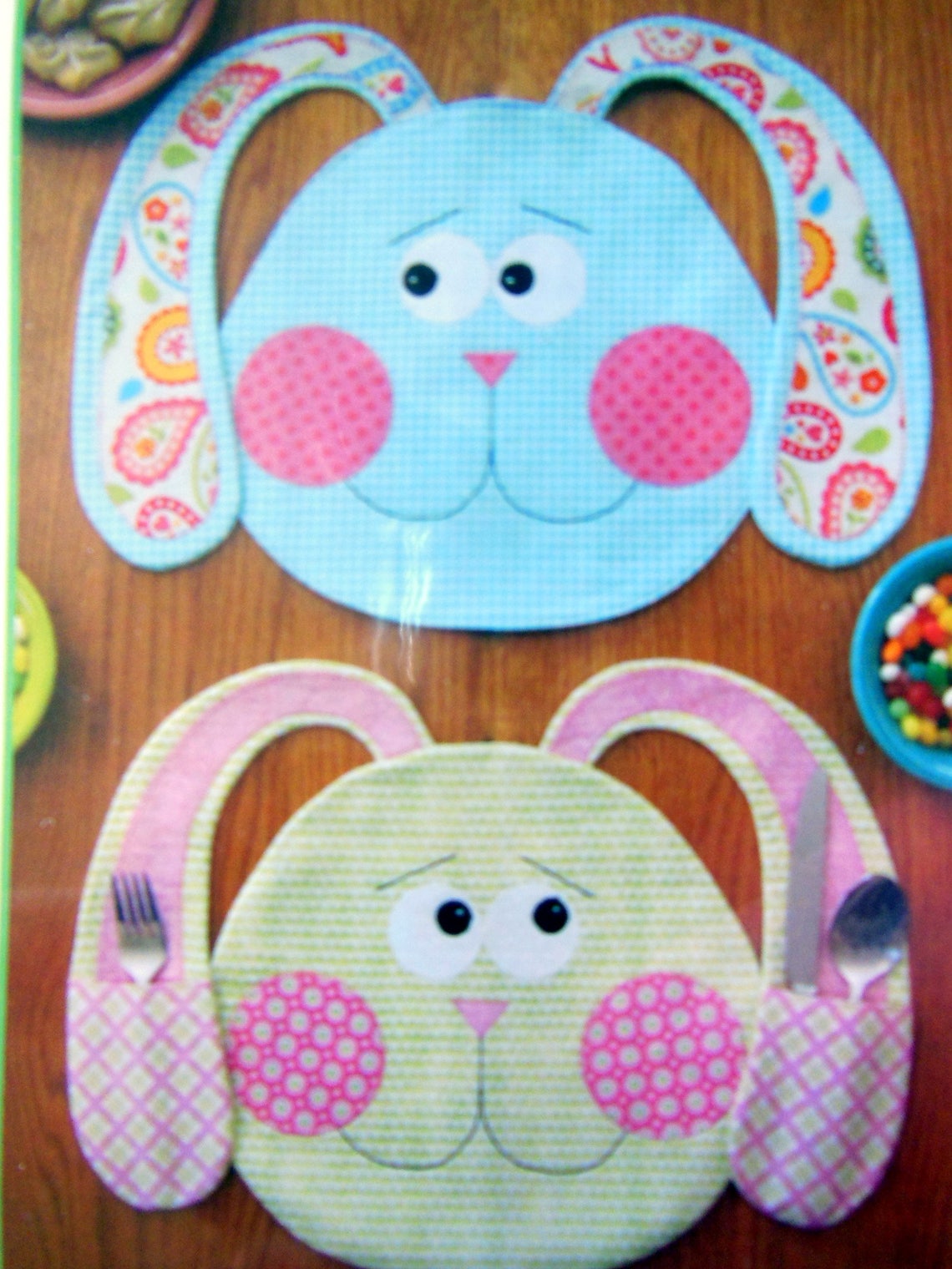 ALL EARS Whimsical Easter Bunny Placemat Pattern Absolutely Etsy