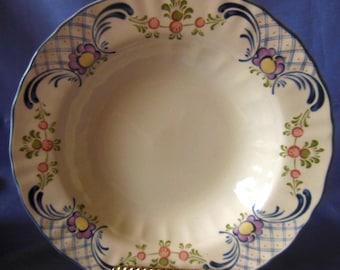 Mikasa Romance Soup Bowls (Set of 5) – Country Floral Lattice - New Condition