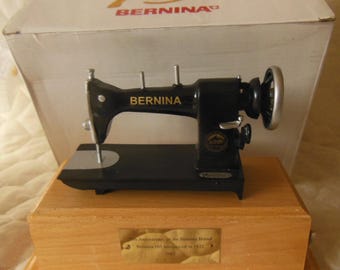 Bernina Sewing Machine Music Box - Plays Edelweiss - 75th Anniversary NEW