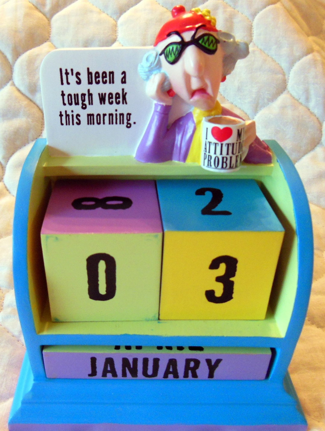 Hallmark MAXINE Perpetual Block Calendar 6 Piece It's Etsy