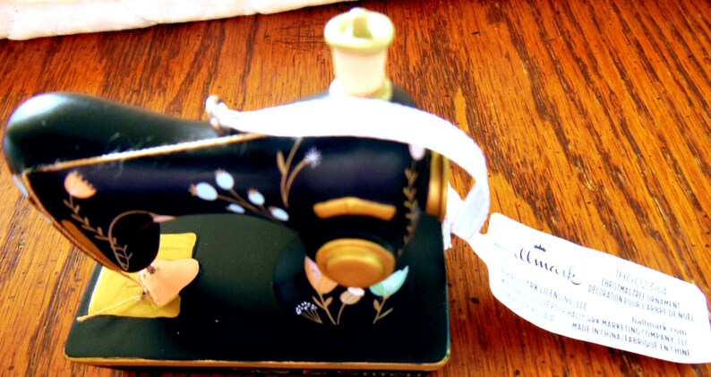 Sew & Stitch Sewing Machine Hallmark Ornament Floral 2020 - Etsy