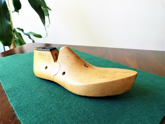 Vintage Wooden Shoe Last Home Decor Gift Or Present Etsy