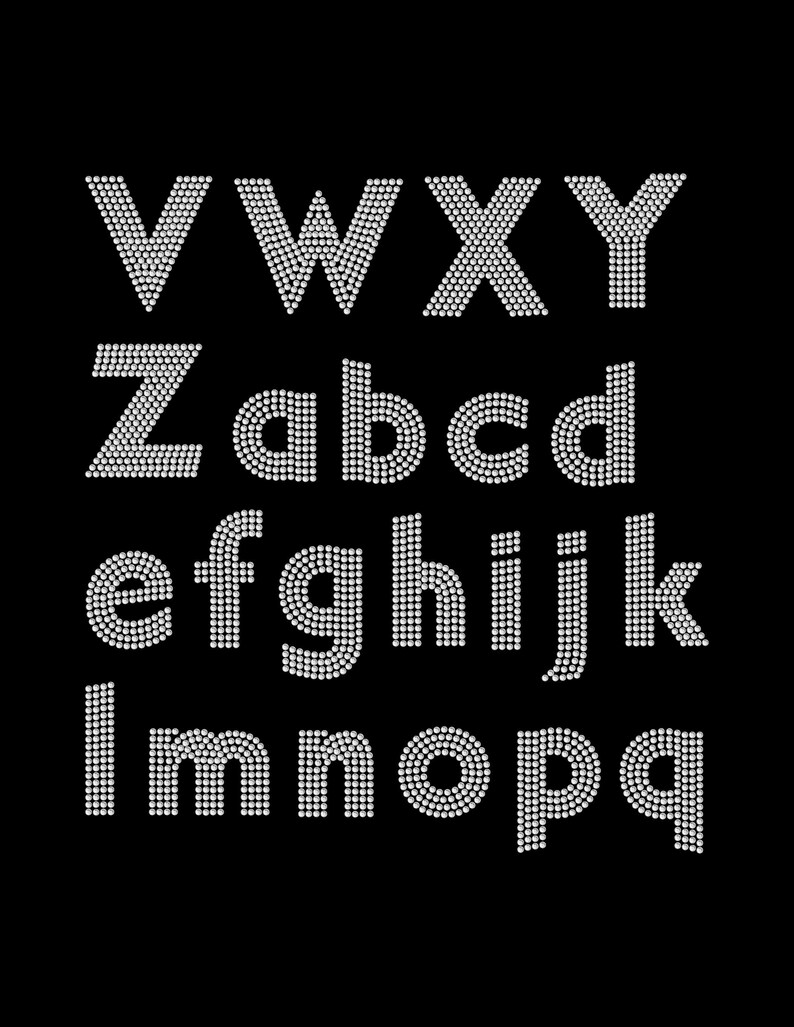 3 Iron on Alphabet Transfers Custom Transfer Iron on | Etsy