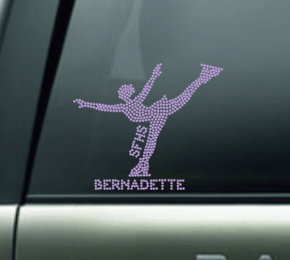 6 inch Customized Figure Skating Skate Vinyl Decal Sticker for Car Window Laptop