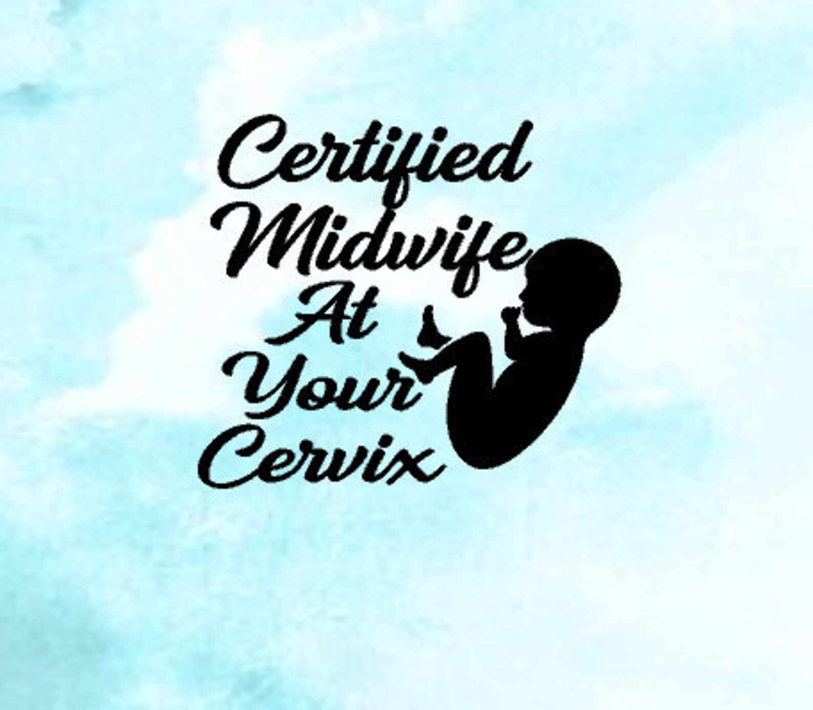 Certified Midwife at Your Cervix Decal Etsy Ireland