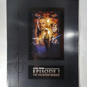 Star Wars Episode 1 Phantom Menace Movie Souvenir Program British Import 13 x 11