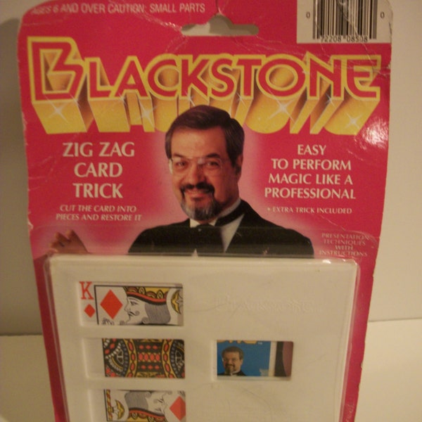 Vintage Blackstone Zig Zag Card Trick by Jak Pak & Blackstone Magik Enterprises- 1989