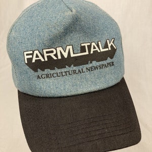 Casquette Snapback Vintage Années 70 – Thème Prairie Farmer – Neuf Sans étiquette
