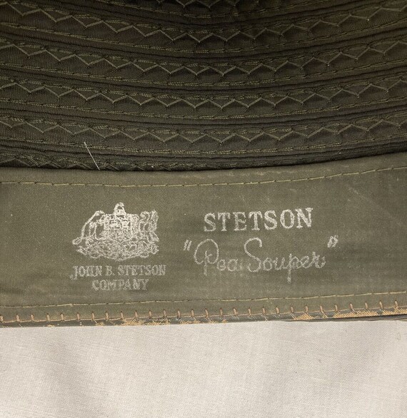 Vintage Authentic Stetson Pea Souper Green Fedora… - image 7