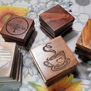 Coasters from Reclaimed Wood
