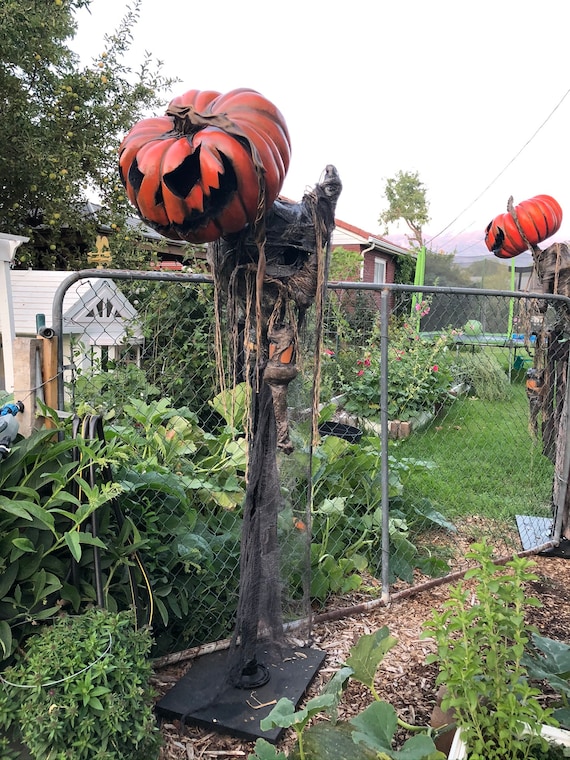 Pumpkin Rot Inspired Prop, Pumpkin Halloween Scarecrow Prop