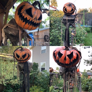 Pumpkin Rot Inspired Prop, Pumpkin Halloween Scarecrow Prop ...