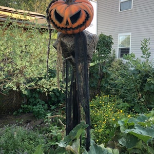 Pumpkin Rot Inspired Prop, Pumpkin Halloween Scarecrow Prop ...