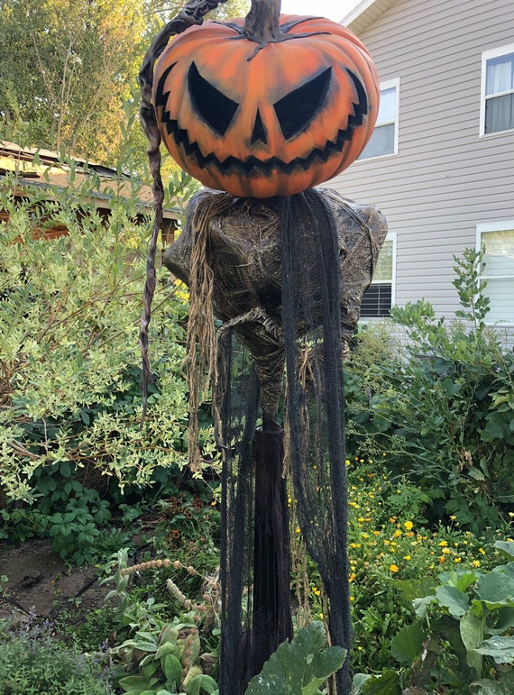 Pumpkin Rot Inspired Prop, Pumpkin Halloween Scarecrow Prop