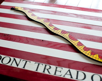 US Navy Jack Wood Flag, Reclaimed Cedar Wood, Patriotic, 3D, Wooden, military, Dont Tread On Me, vintage, art, wall art, USA, home decor