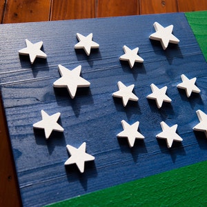 3D Green Mountain Boys Wooden Flag, Vermont Wall Art image 4