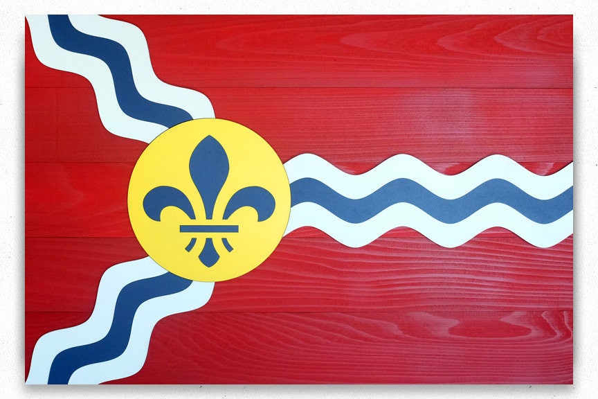 St. Louis Blues Flag 3 Plank Sign - Sports Unlimited