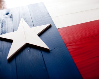 Texas Wood Flag, Texas Wooden Flag, patriotic, 3D, wooden flag, vintage, Texas flag, Lone star state, Texans, Cowboys, red, white, blue