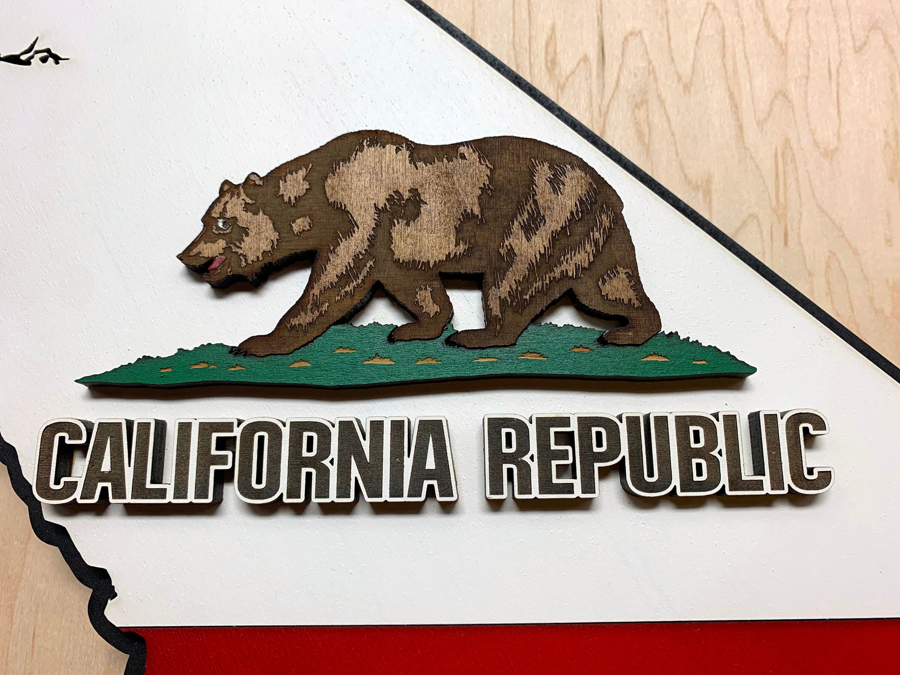 カリフォルニア州旗　ビンテージ 100%コットン カリフォルニア州旗 ヴィンテージスタイル