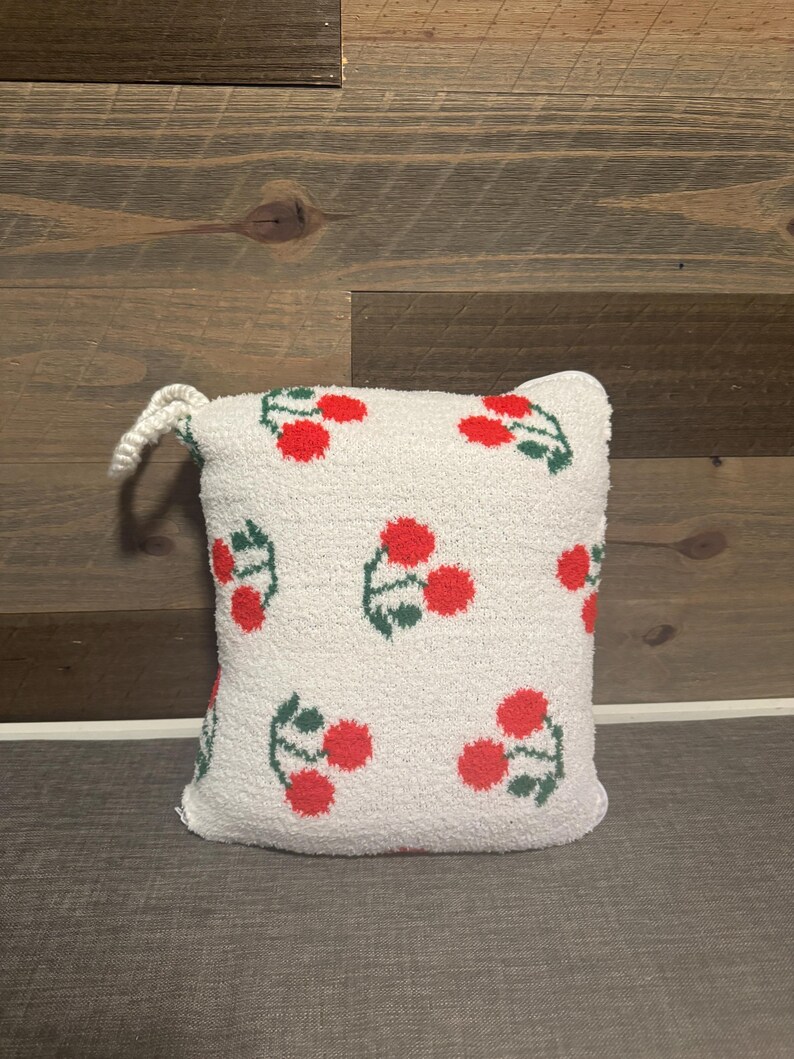 Cherry Zip up Blanket Pillow quillow Etsy