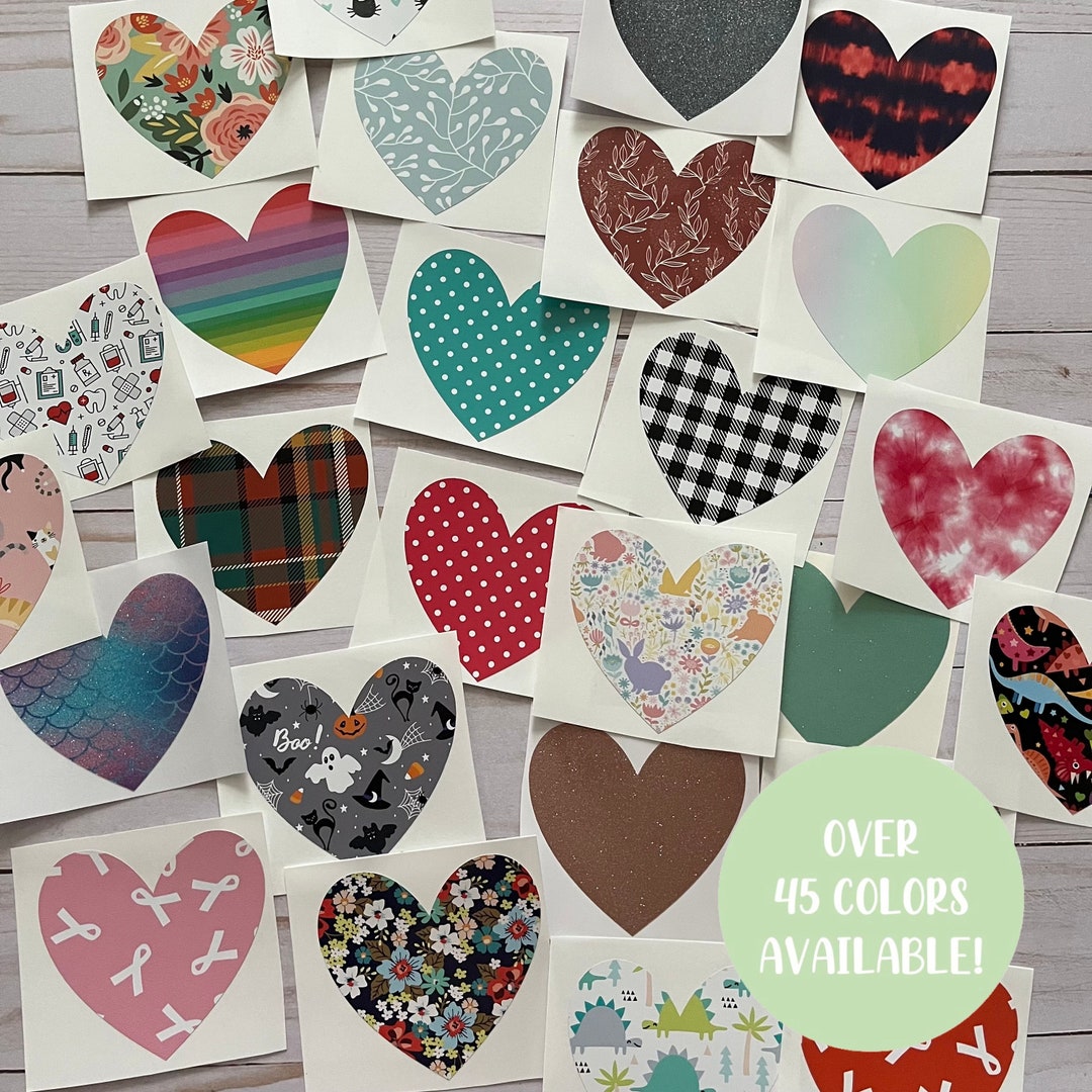 Heart Decal Window Decal Car Decal Tumbler Decal Water Etsy