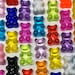 Gummy Bear Magnets, Food Magnets, Candy Magnets, Colorful Magnets, Rainbow Magnets, Fridge Magnets, Kitchen Decor, Birthday Gift 
