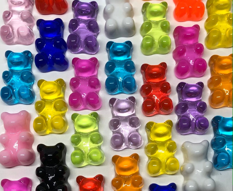 Gummy Bear Magnets, Food Magnets, Candy Magnets, Colorful Magnets, Rainbow Magnets, Fridge Magnets, Kitchen Decor, Birthday Gift 