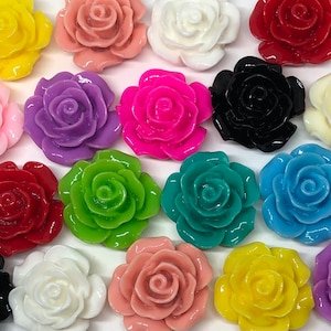 Rose Flower Magnet, Plant Magnet, Colorful Fun Decor, Gift for Gardener, College Apartment Decor, Cute Fridge Magnet, Cubicle Locker Decor