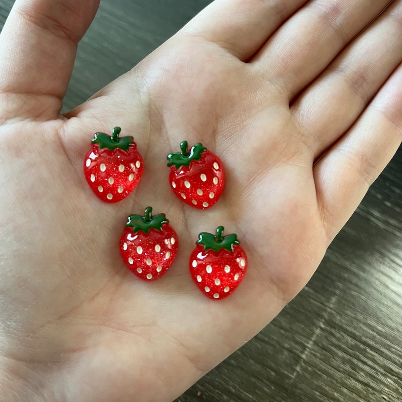 Strawberry Glitter Fruit Food Fridge Etsy