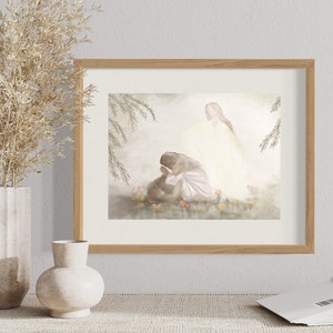 His Infinite Love-Christ in the Garden of Gethsemane Physical Art Print, Jesus Christ print, Jesus Wall Art, Christian art
