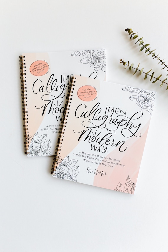 Calligraphy Handlettering How To, Learn Calligraphy in a Modern Way Book, Guide, Workbook, tutorial, font, handwriting, modern calligraphy