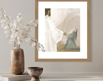 He Is Risen - Christ and Mary at the Tomb - LIMITED EDITION Physical Art Print