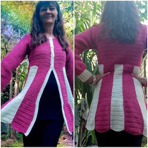 CROCHET PATTERN: Technicolor Dream Cardigan image 8