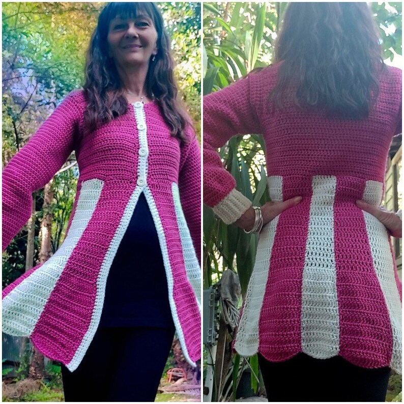 CROCHET PATTERN: Technicolor Dream Cardigan image 8