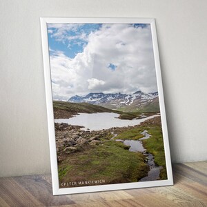 Iceland Mountain Landscape Photography, Akureyri Photograph, Wall Art Prints, Icelandic Office Nursery Decor, Nature Photo