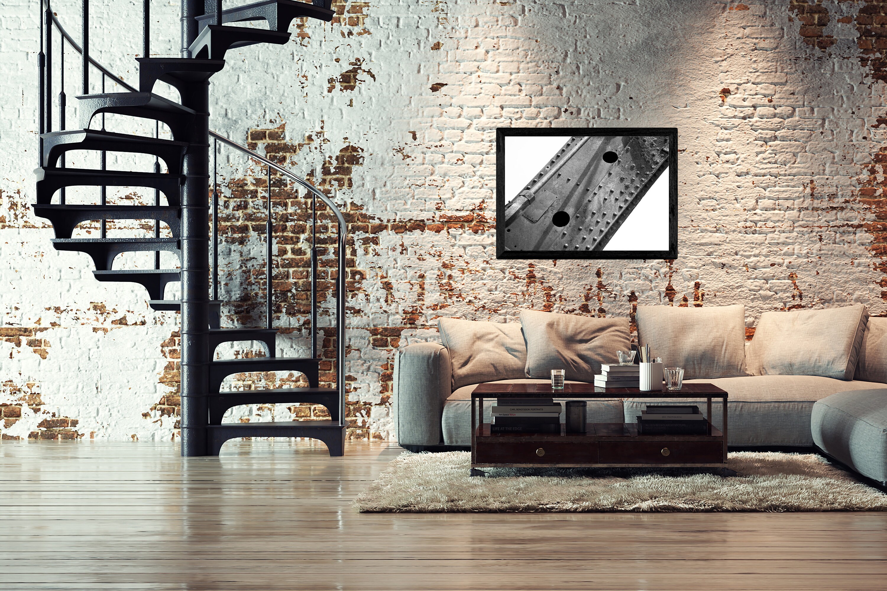 Industrial Office Wall Art Prints Modern Industrial Rustic Office Wall ...