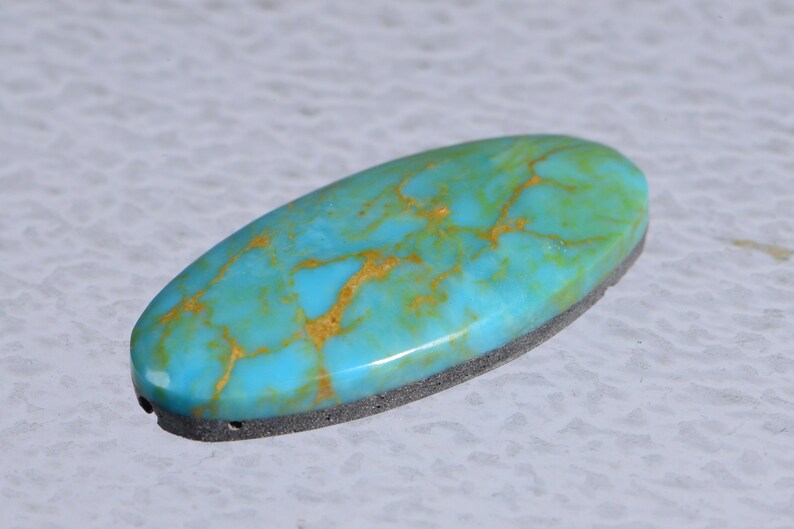 Kingman Turquoise Cabs 25x12x4.3mm Turquoise Cabochons Gemstone Hand Cut Turquoise Gemstone Cabochons