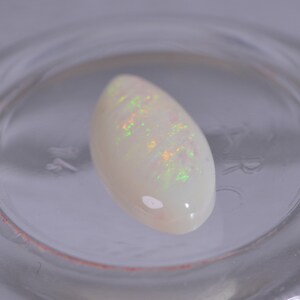 White Australian Opal 15x7x3.5mm Opal Cabochon Coober Pedy Opal Handmade Cabs Jewelry Making Supplies
